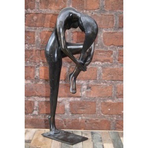Skulptur Abstrakt Kvinde Metal  h:41cm